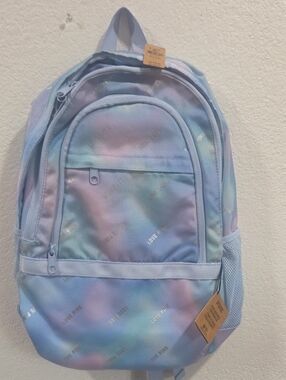 PINK Victoria's Secret Pastel Tie-Dye Backpack - Blue, Pink, Purple